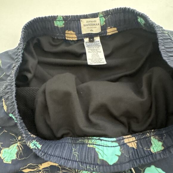 Quicksilver Waterman Collection Swim Trunk Mens Large Hawaiian Shorts Beachy - Picture 5 of 11